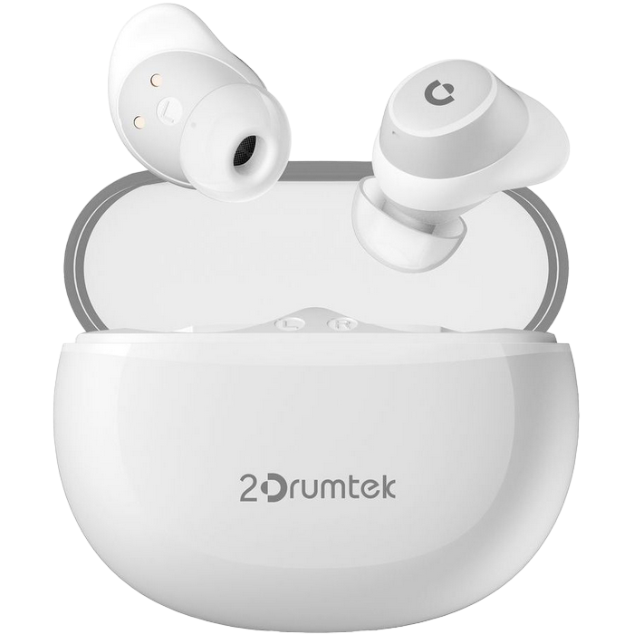Wireless Earphones A4tech B27, 10 mm driver, 32 Ohm, 100db, Bluettoth 5.2, 40/400mAh, IPX4, White