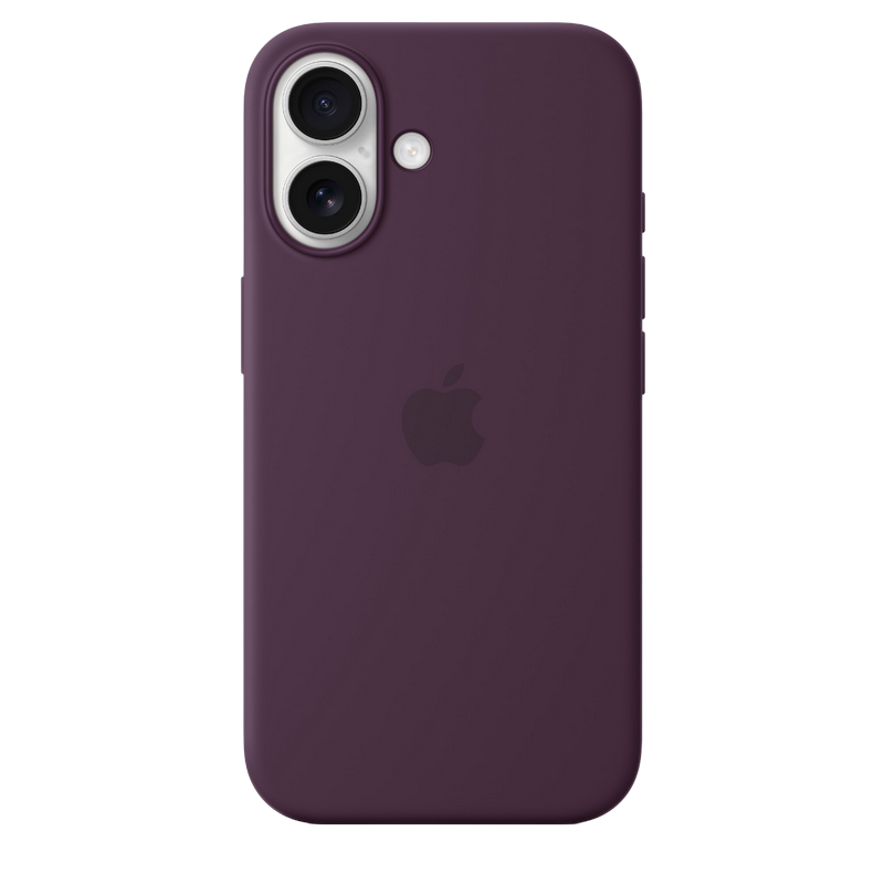 iPhone16 Silicone Case with MagSafe-Plum,ModelA3313