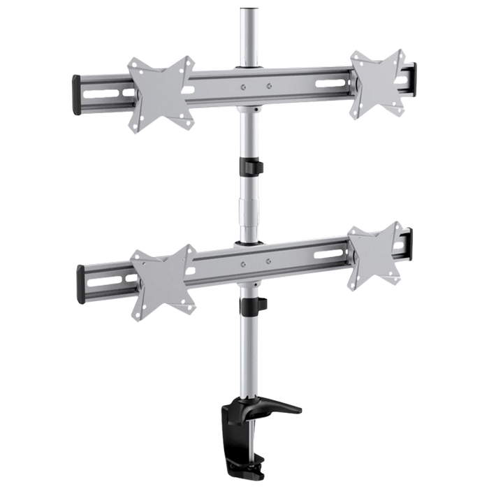 Table/desk stand for 4 monitors Reflecta PLANO Desk 23-1010Q, 13"-23 ", 75x75, 100x100, 8kg/bracket.