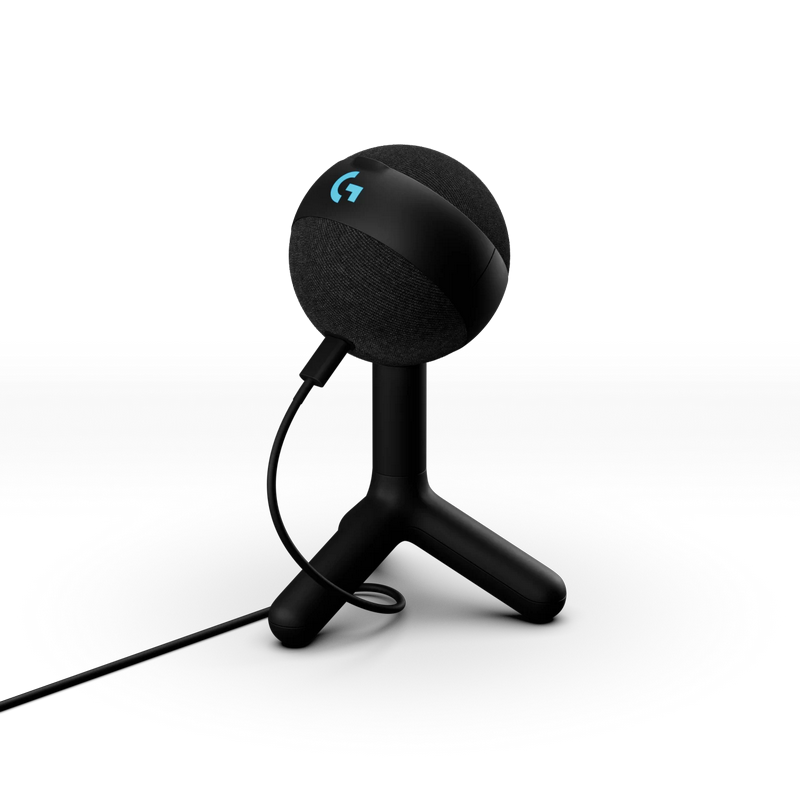 Microphones Logitech Yeti Orb RGB, Condenser, Cardioid, Blue VO!CE, 24-bit/48kHz, 70Hz-20kHz, 117dB, RGB, USB, Black