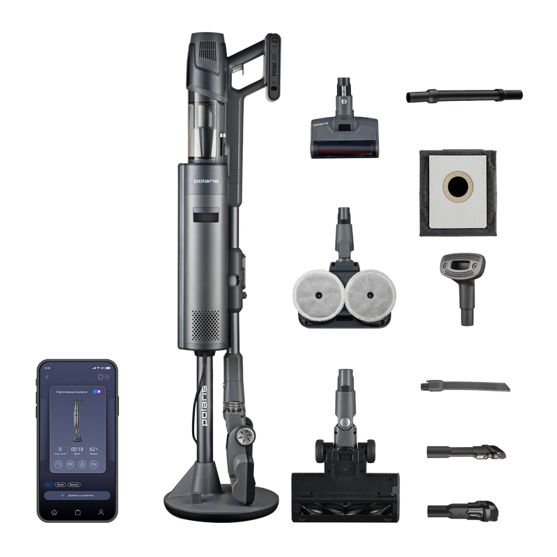 Vacuum Cleaner Polaris PVCSDC3000 WIFI IQ HOME
