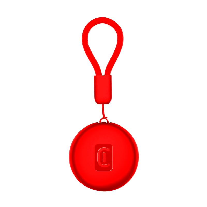 Cellular Tracy Tag - Designed for IOS/Android, Red