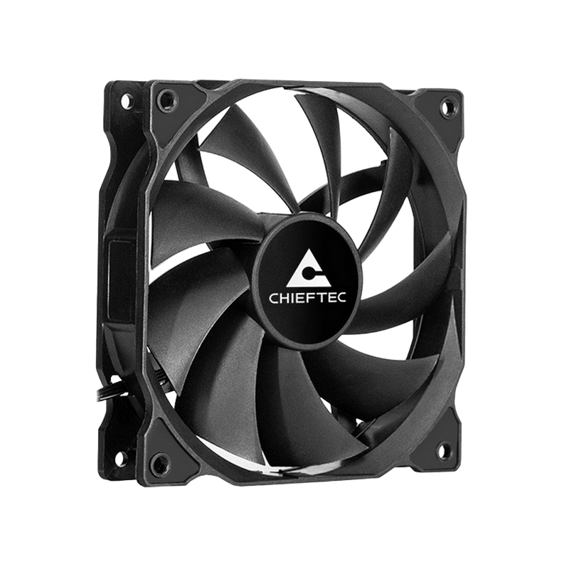 PC Case Fan Chieftec ZF-1225PWM, 120x120x25 mm, <25.5 dB, 1600RPM, 33.12 CFM, Hydraulic Bearing, PWM, 4pin