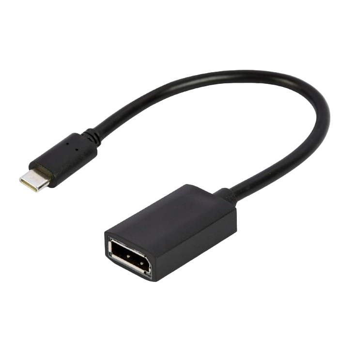 Adapter Type-C to DP socket 0.15m Cablexpert, up to 4K at 60 Hz, A-CM-DPF-02