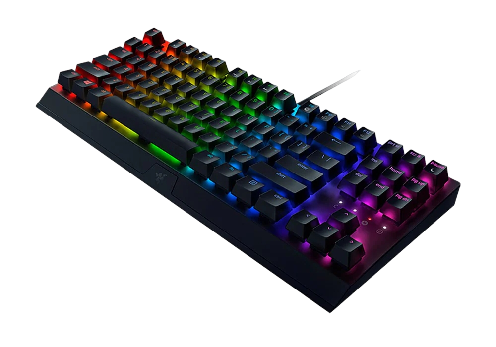 Gaming Keyboard Razer BlackWidow V3 Tenkeyless, Tactile SW, 80M, Aluminum top, N-key roll-over, Anti-Ghosting, Macro, RGB, USB, EN, Black