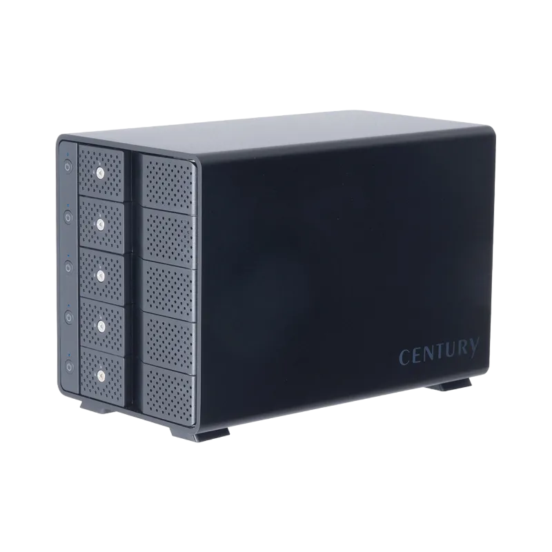 5-Bay SINGLE System External Enclosure Century "CRCM535U31CIS", USB3.1 Gen2 to 5xSATA 3.5"
