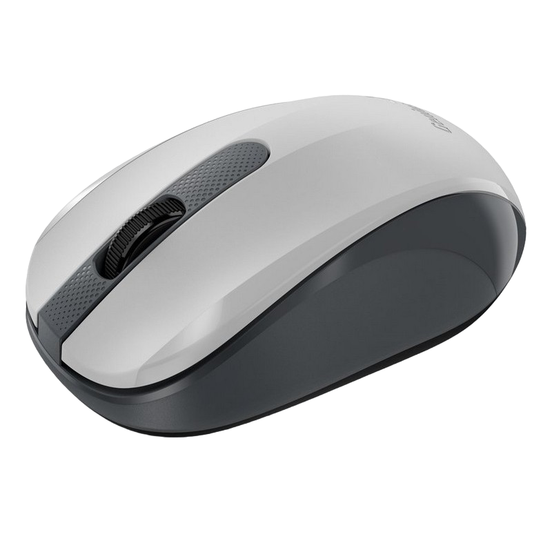 Wireless Mouse Genius NX-8008S, 1200 dpi, 3 buttons, Ambidextrous, 54g, Silent, BlueEye, 1xAA, 2.4Ghz, Grey/White