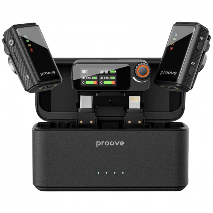 Microphone Wireless Microphone System Proove Forum Pro (Lightning/Type-C/AUX), Black