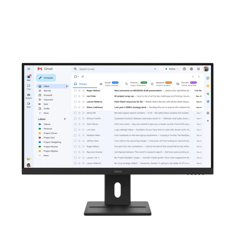 27" LENOVO ThinkVision E27-40,Black,IPS,1920x1080 100Hz,4ms, 250cd, CR1300:1,D-Sub+HDMI+DP+USB,Spkrs,Pivot