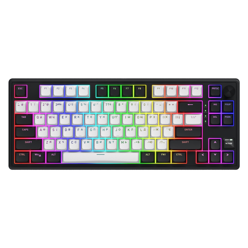 Wireless Gaming Keyboard HATOR Skyfall 80 MAG ULTIMA 8K Magnetic switches (HTK3880) white-black