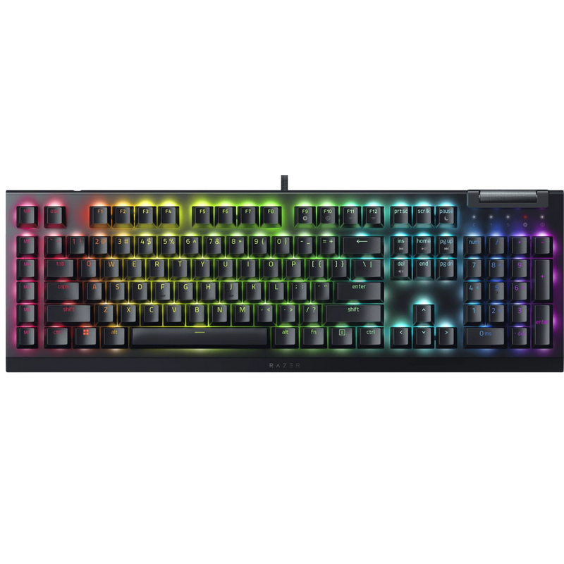 Gaming Keyboard Razer BlackWidow V4 X, Mechanical, Linear SW, Aluminum, Macro, Digital Wheel, 6 Gaming keys, Doubleshot ABS, RGB, USB, EN, Black