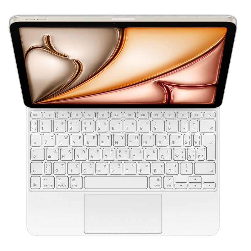 Magic Keyboard for iPad Pro 11‑inch (M2, M3), Air 4th, 5th gen. - Russian - White