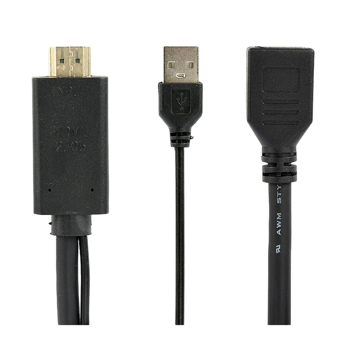 Adapter DP F to HDMI M Active 4K Cablexpert "A-HDMIM-DPF-01" Black Display port fem to HDMI male