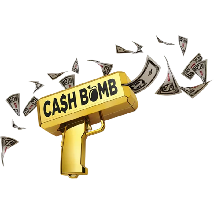 Cullular MONEY SHOOTING TOY GUN, Gold