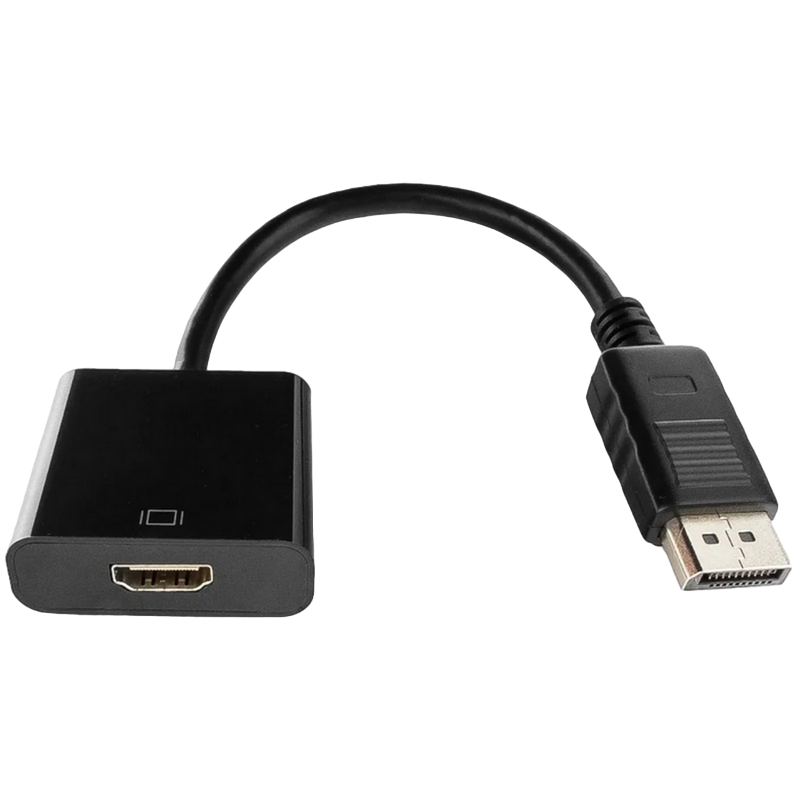 Adapter DP M to HDMI F Cablexpert "A-DPM-HDMIF-002" Black Display port male to HDMI fem