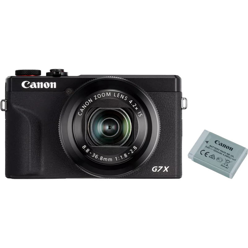 DC Canon PS G7 X Mark III Black + Additional Battery