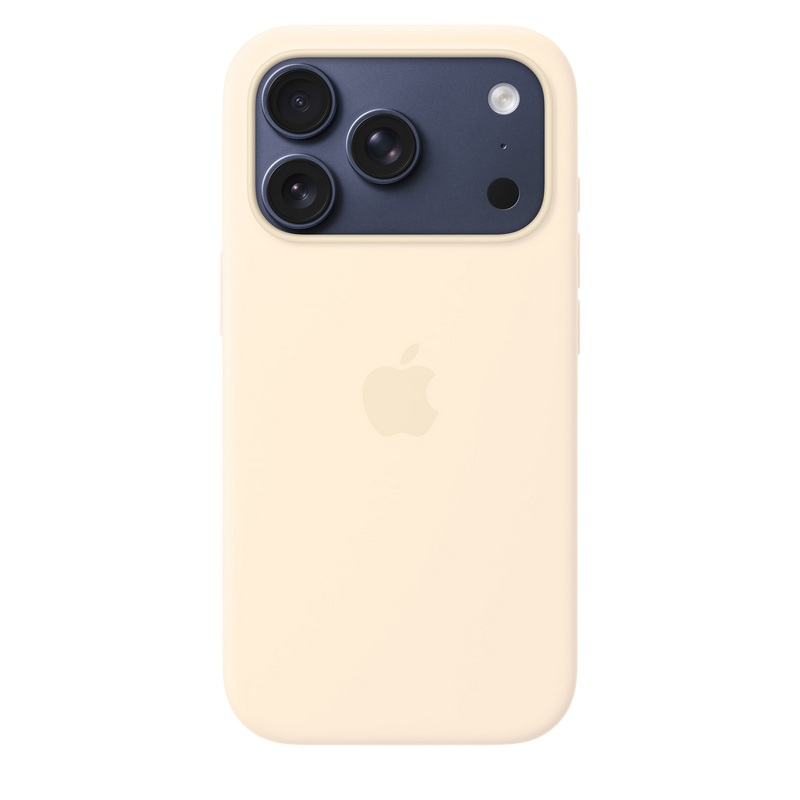iPhone 17 Pro Silicone Case with MagSafe- Vanilla, ModelA3559