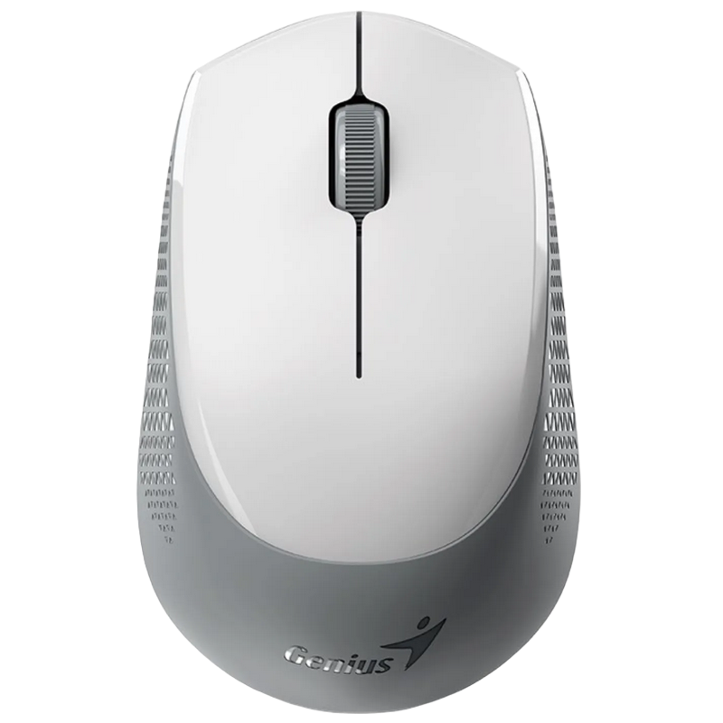 Wireless Mouse Genius NX-8000S BT, 1200 dpi, 3 buttons, Ambidextrous, 53g, Silent, BlueEye, 1xAA, 2.4Ghz+BT, White