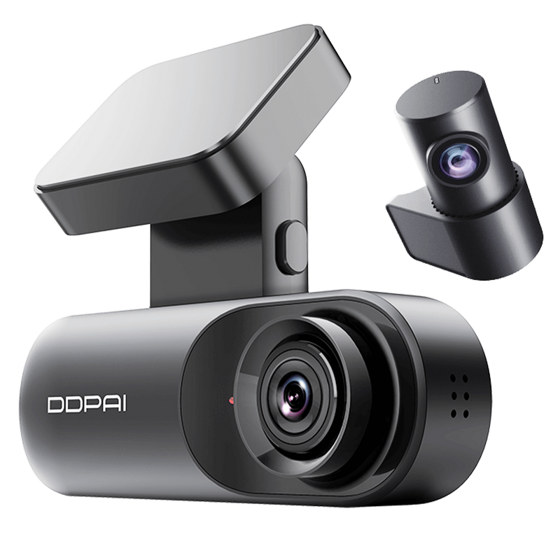 Camera Auto DDPai N3 Pro GPS Dash Cam+ Rear Cam (RC1), Black