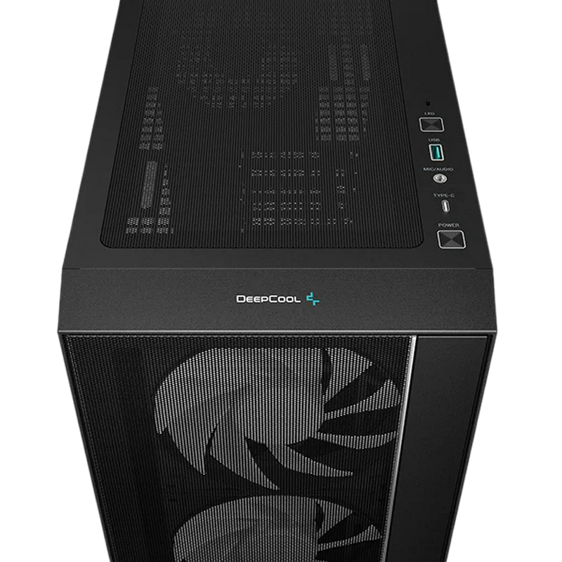 Case ATX Deepcool MATREXX 55 MESH v4, w/o PSU, 3x140mm & 1x120mm ARGB fans, 2xUSB3.0, Front Mesh, Tempered Glass, Dust Filter, 2x2.5", 2x3.5", Black