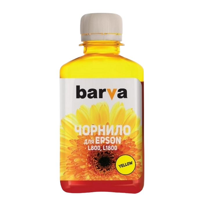 Ink Barva for Epson L800/810/850/1800 (T6734) yellow 180 gr compatible