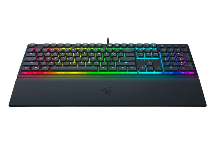 Gaming Keyboard Razer Ornata V3, Mecha-membrane, Silent, Low-profile Keys, UV-coated Keycaps, Media Controls, Macro, Wrist Rest, RGB, USB, EN, Black
