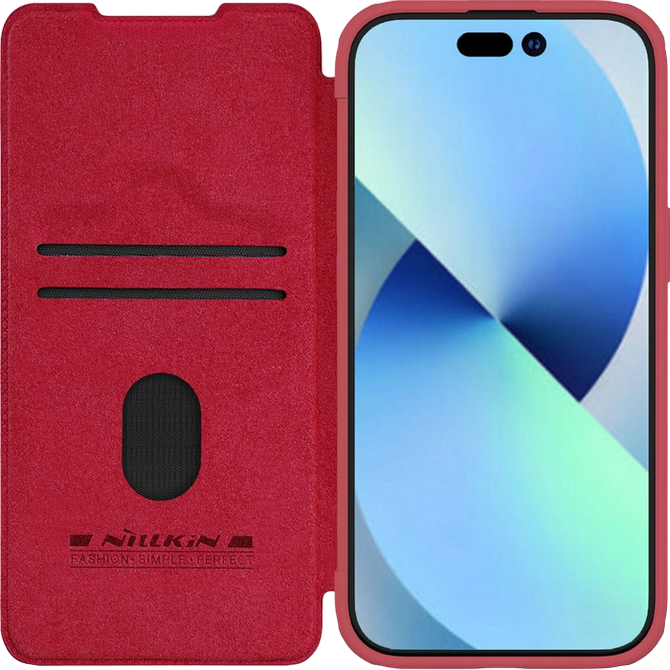 Nillkin Apple iPhone 15 Plus, Qin Pro Red