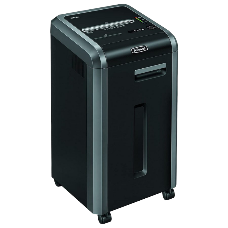 Fellowes Powershred® 225Ci, DIN Level P-4, Cross4х38mm, Capacit.22sheets, Vol.60L. Paper Clips, DVD