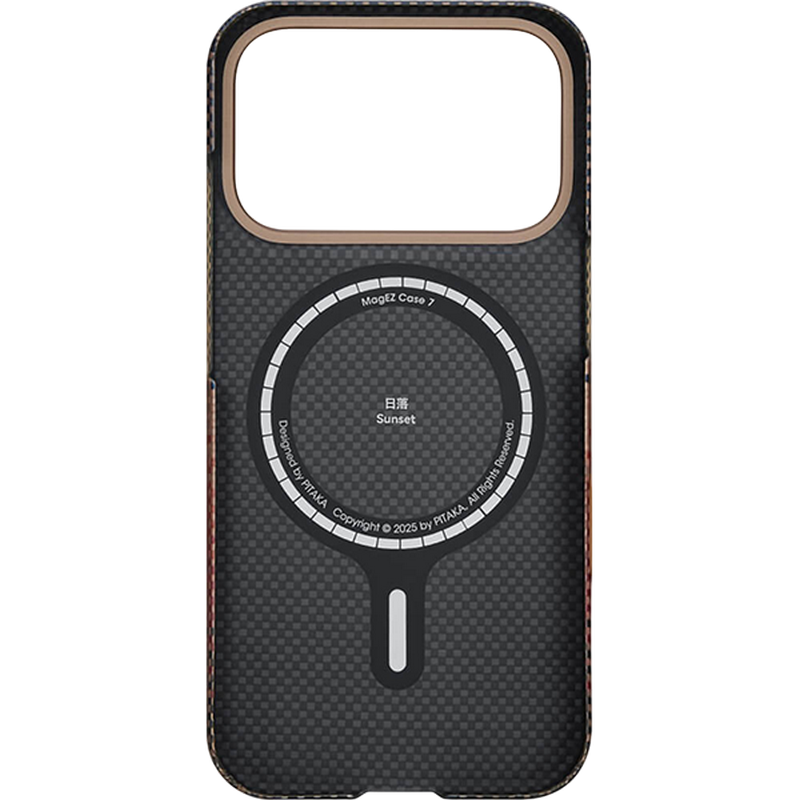 Pitaka Apple iPhone 17 Pro, MagEZ 7 Ultra-Slim MagSafe, Sunset