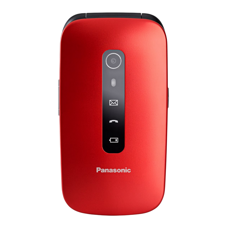 Mobile Phone KX-TU550 Panasonic 4G Red Clam Shell