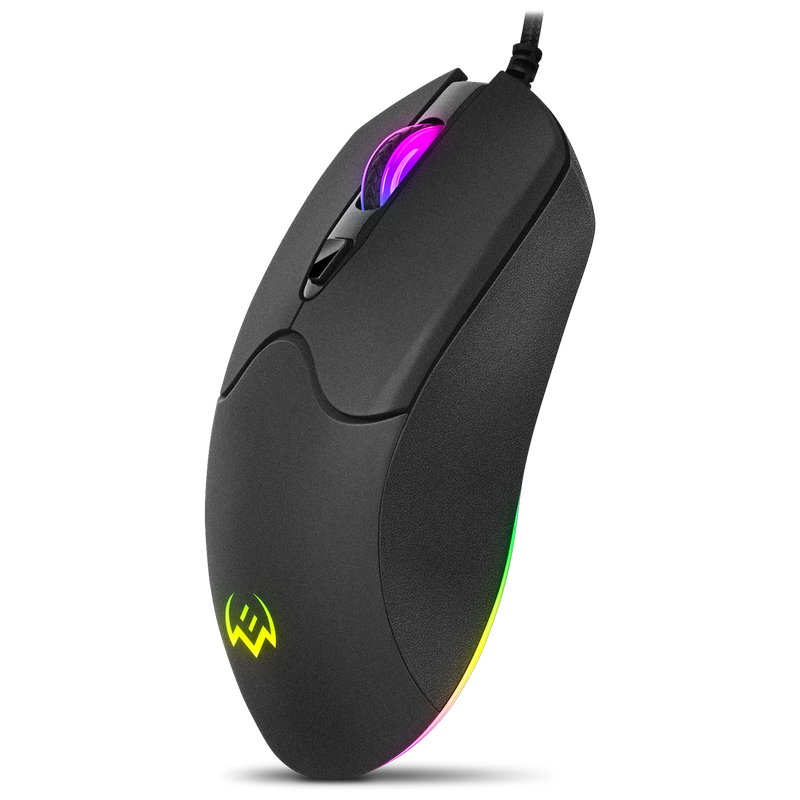 Gaming Mouse SVEN RX-G840, 200-7000 dpi, 6 buttons, 150g, Ambidextrous, Programmable, Built-in memory, RGB, 1.8m, USB, Black