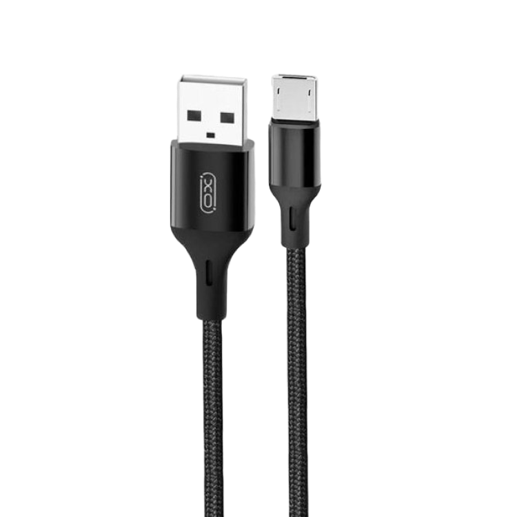 Micro-USB Cable XO, Braided NB143, 2M Black