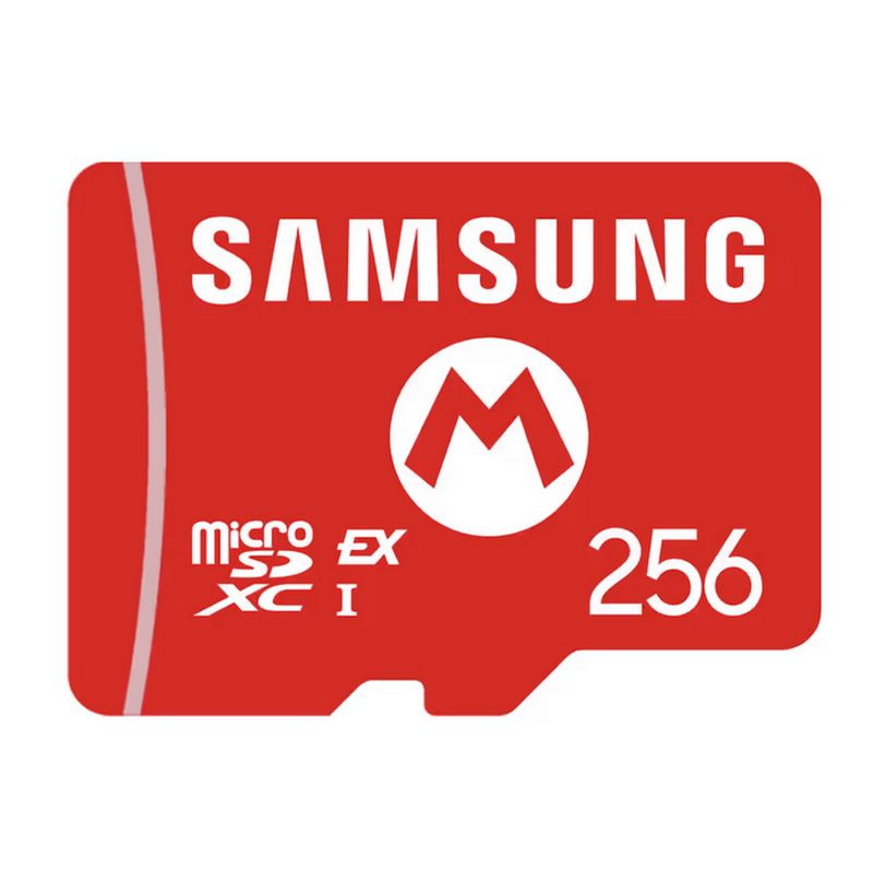 NINTENDO SWITCH 2 MICRO SD CARD SAMSUNG Red 256gb