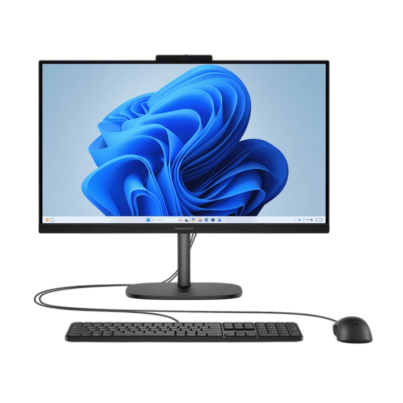 HP AIO OmniStudio 24-cu0099ci Black (23,8" FHD IPS 350 nits Core Ultra 5 120U 1.4-5.0GH, 12GB, 512GB, wired KB&MS, FreeDOS)