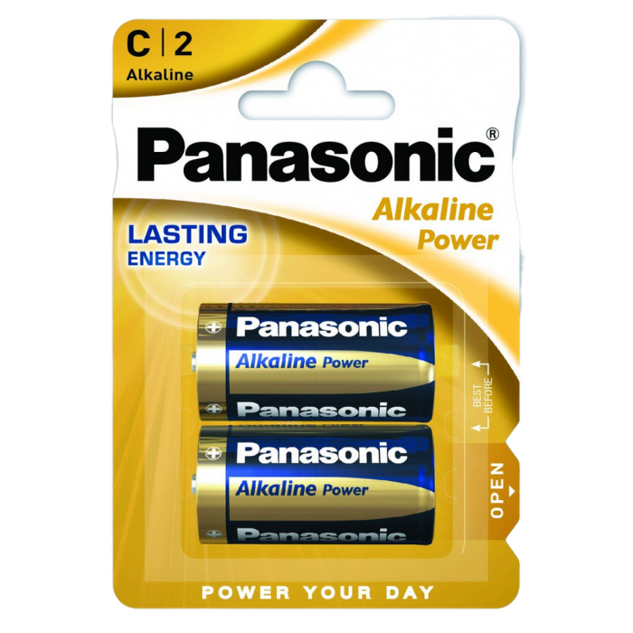 C size Panasonic "ALKALINE Power" 1.5V, Alkaline, Blister*2, LR14REB/2BP