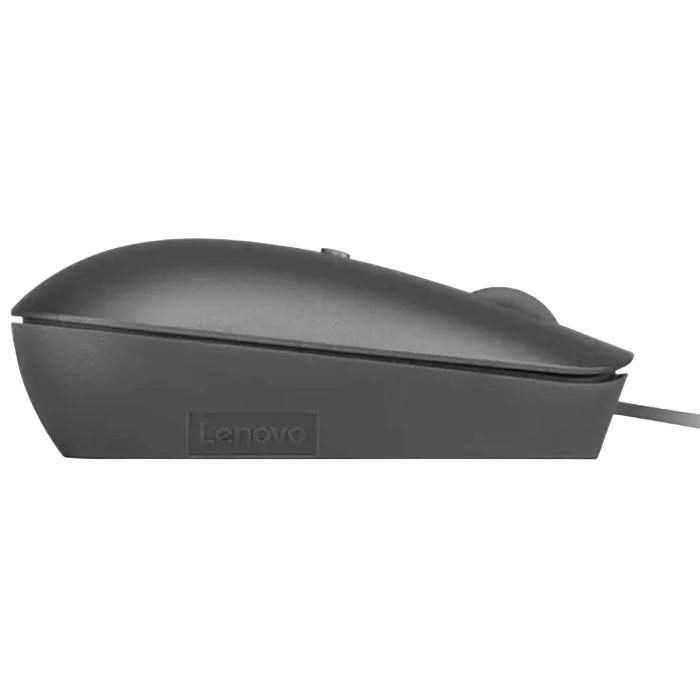 Mouse Lenovo 540, Compact, up to 2400 dpi, 4 buttons, Ambidextrous, 67g, Optical sensor, 1,8m, USB-C, Storm Grey (GY51D20876)