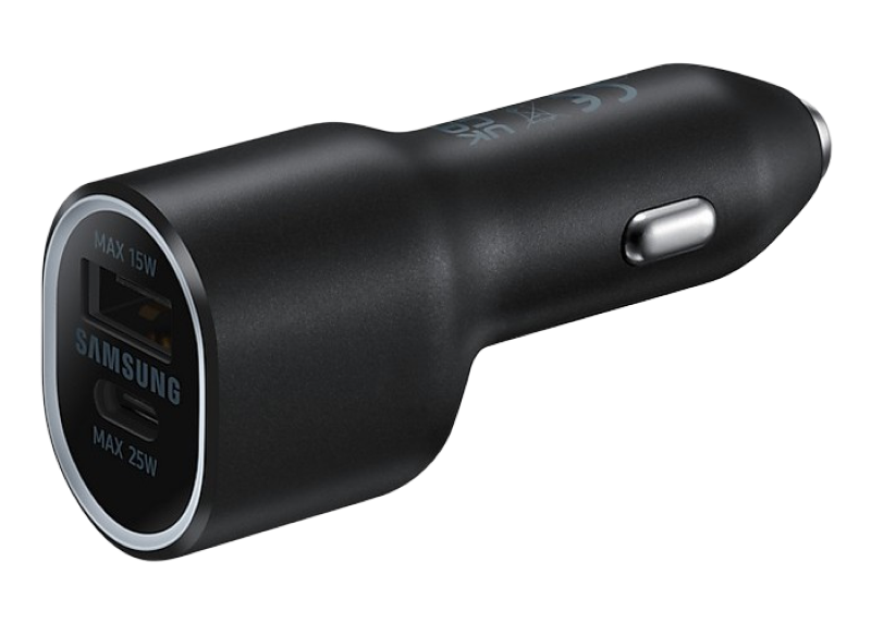 Original Sam. EP-L4020, Fast Car Charger 40W USB + PD (w/o cable), Black