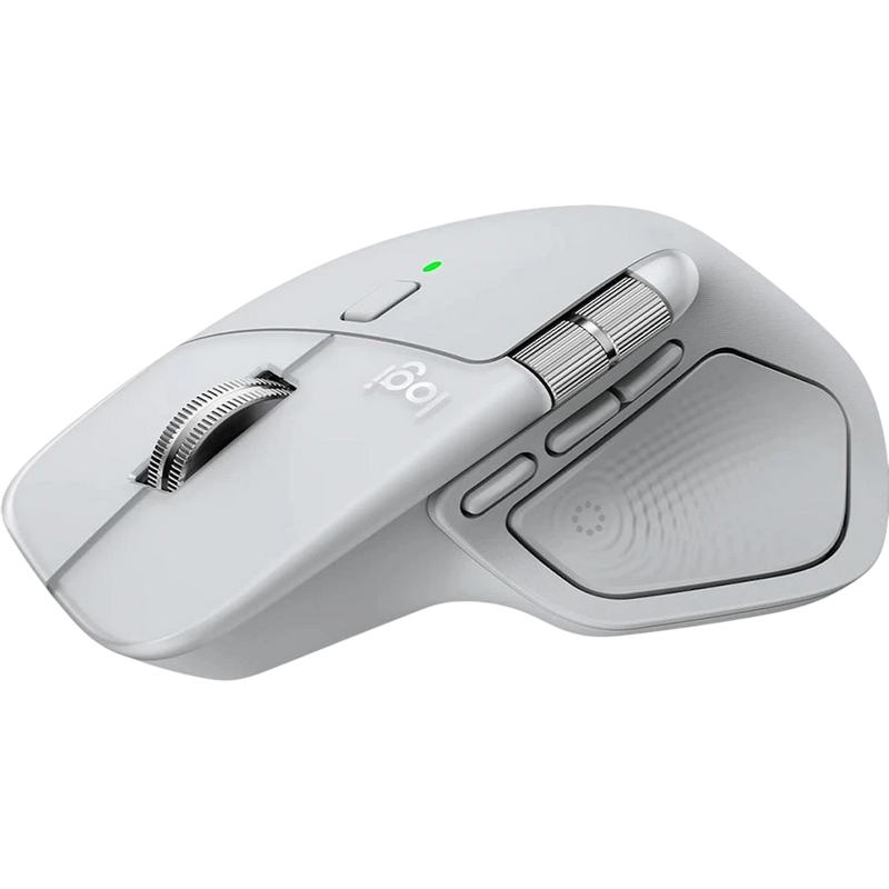 Wireless Mouse Logitech MX Master 4, 200-8000 dpi, 8 buttons, Ergonomic, 150g, 650mAh, Bolt, 2.4Ghz+BT, Pale Grey