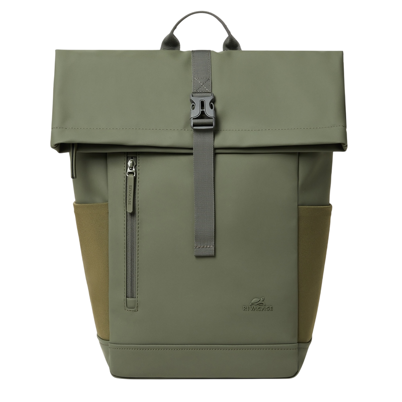 Backpack Rivacase 7826 Eden Roll top 17L, 14", Olive Green