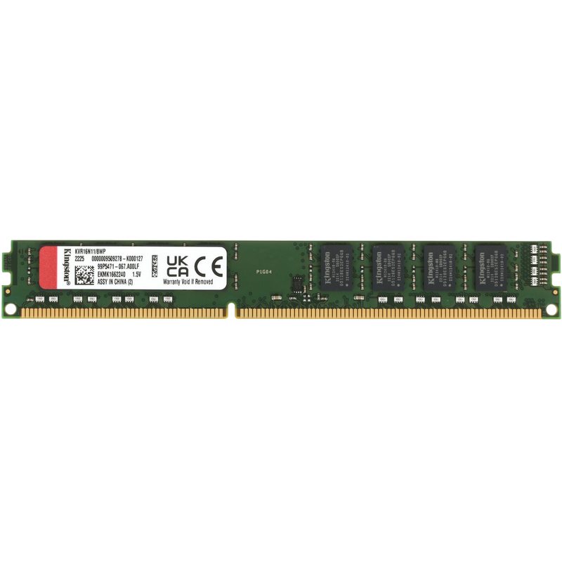 .8GB DDR3- 1600MHz Kingston ValueRAM (KVR16N11/8WP), CL11, 2Rx8, 1.5V