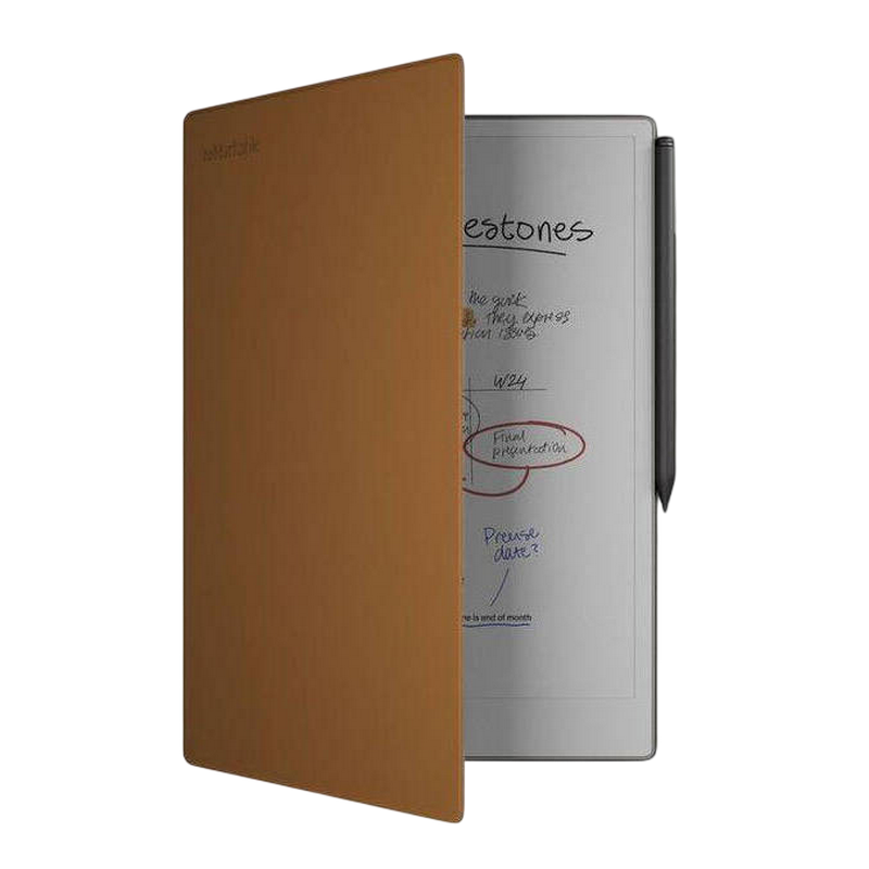 reMarkable Paper Pro 11.8" Bundle 2/64GB with Marker Plus Book Folio Cover, Premium Leather Brown