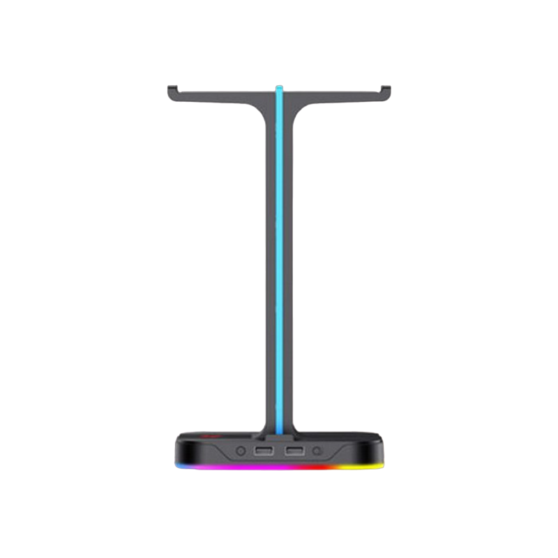 Gaming Headset Stand Havit TH650, 270x150x100mm, 2xUSB 2.0, RGB, Cable organizer