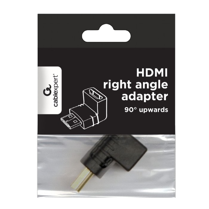 Adapter HDMI M to HDMI F 90 degrees, Cablexpert "A-HDMI90-FML"