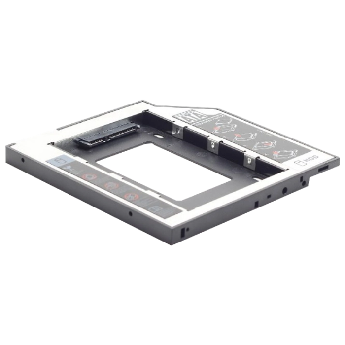 Laptop DVD slot adapter for 2.5'' drive, 9.5 mm heigh, Gembird, MF-95-01