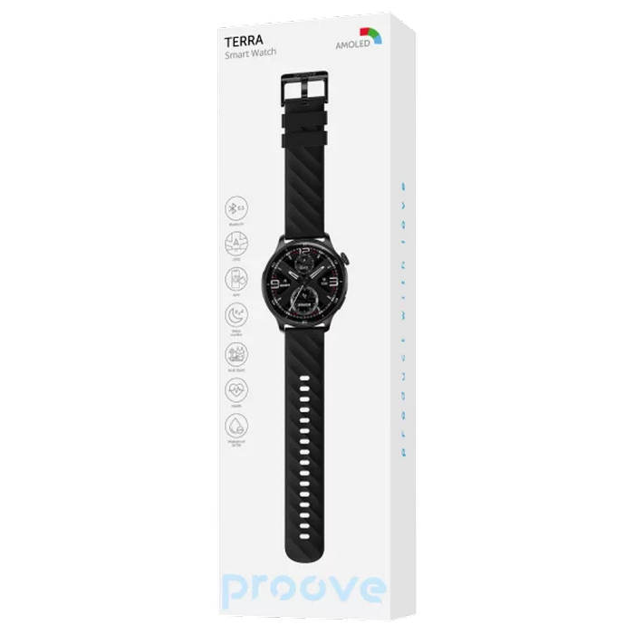 Smart Watch Proove Terra with GPS, Black