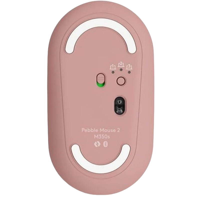 Wireless Keyboard & Mouse Logitech Pebble 2 Combo, Compact, Low-profile, Multi-Device, 4000dpi, 3 buttons, 2xAAA/1xAA, 2.4Ghz+BT, EN, Rose