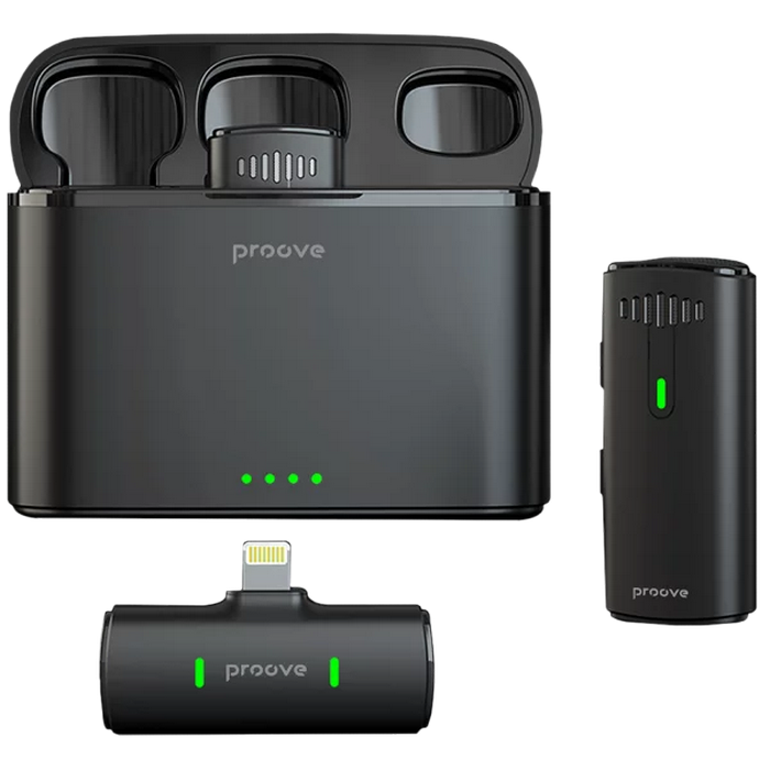 Microphone Wireless Proove Demo Lightning (2 mic),Black