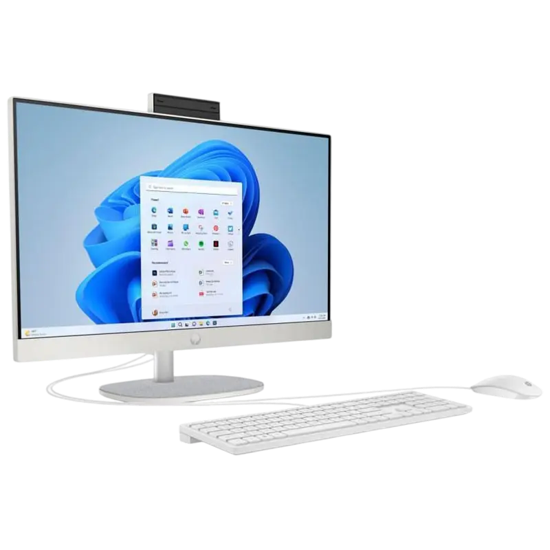 HP AIO 27-cr1031ci White (27" FHD IPS 300nit Core Ultra 7 155U 1.7-4.8GHz, 16GB, 512GB SSD, Wired KB&MS, FreeDOS)