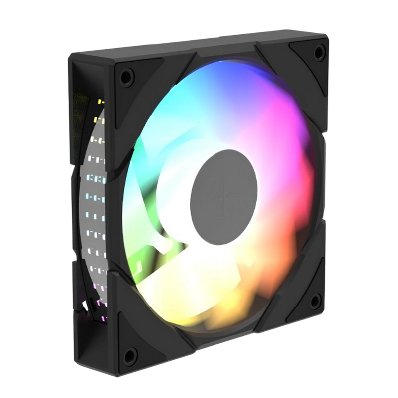 PC Case Fan Deepcool CG580, 120x120x25, <28dB, 38CFM, 400-13000PM, ARGB, 3-pin ARGB 5V, Hydro Bearing, Black