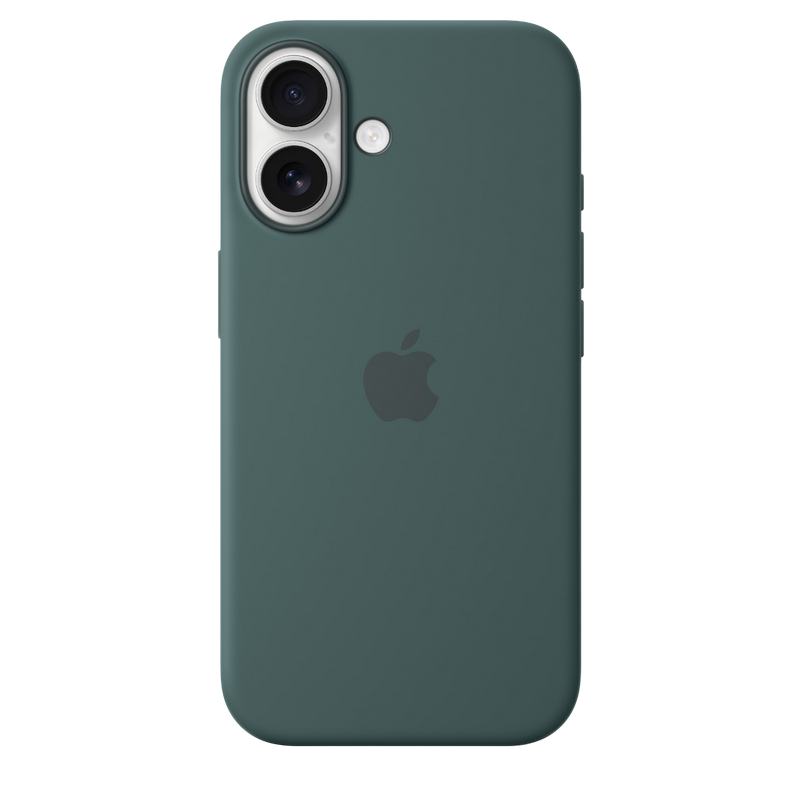 iPhone 16 Silicone Case with MagSafe-LakeGreen,ModelA3313
